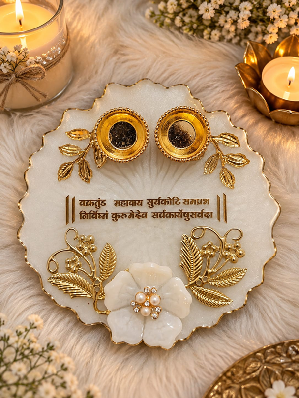 Resin Pooja Thali